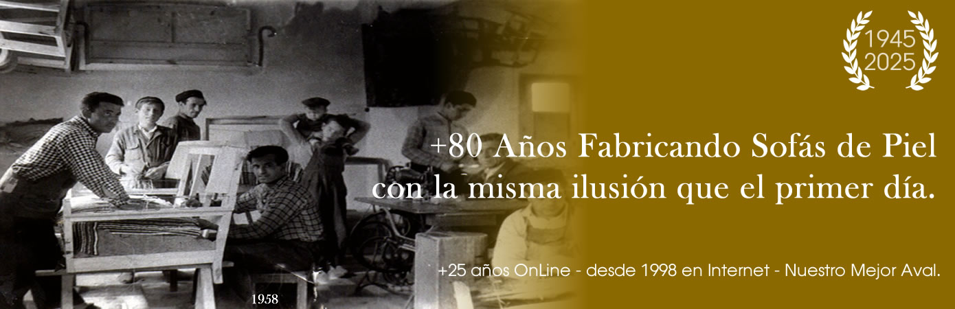 Sofás de piel artesanos españoles